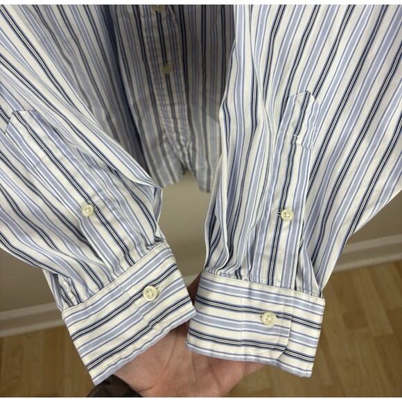Men’s Vintage Polo Ralph Lauren Striped Button Down Shirt / Size XXLT - Picture 3 of 8